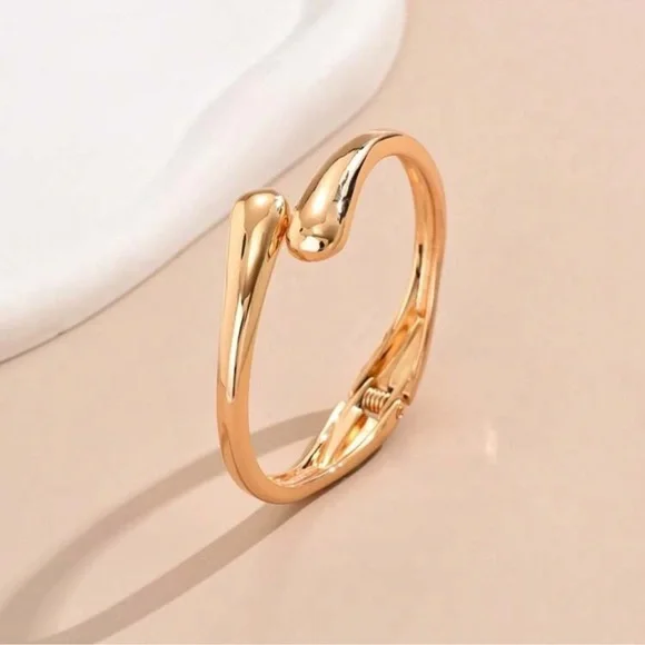 1pc Multicolor Symmetrical Double Droplet Shaped Fashion Bracelet, Sweet&Elegant - Picture 4 of 5